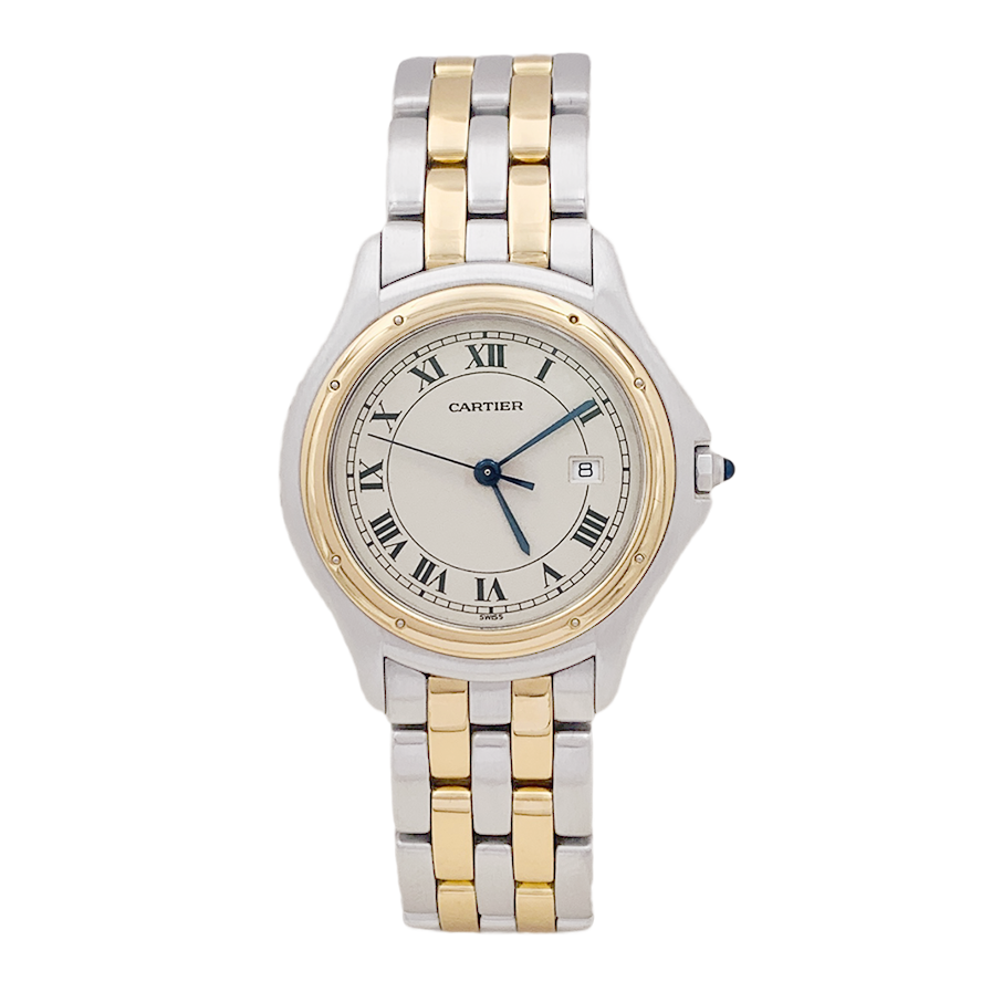 Cartier "Panthère Cougar" watch in steel.