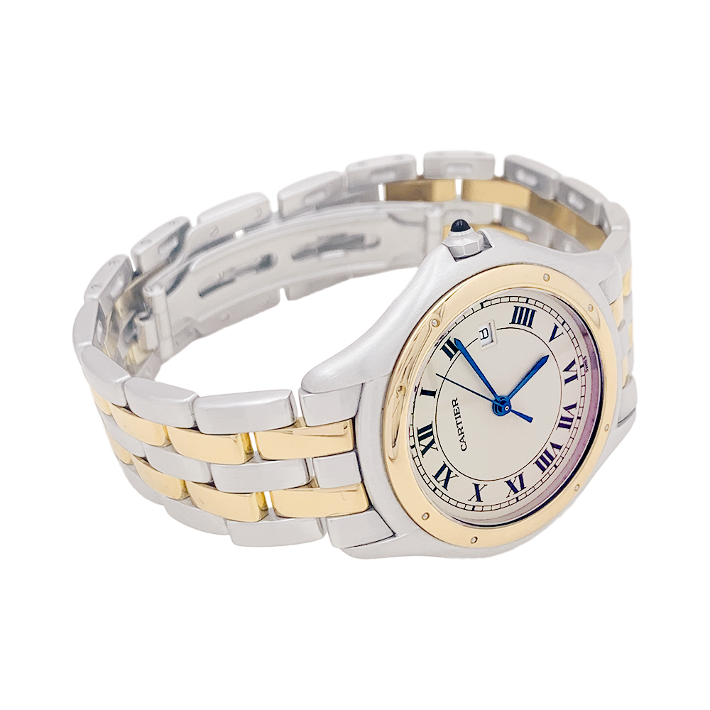 Cartier "Panthère Cougar" watch in steel.