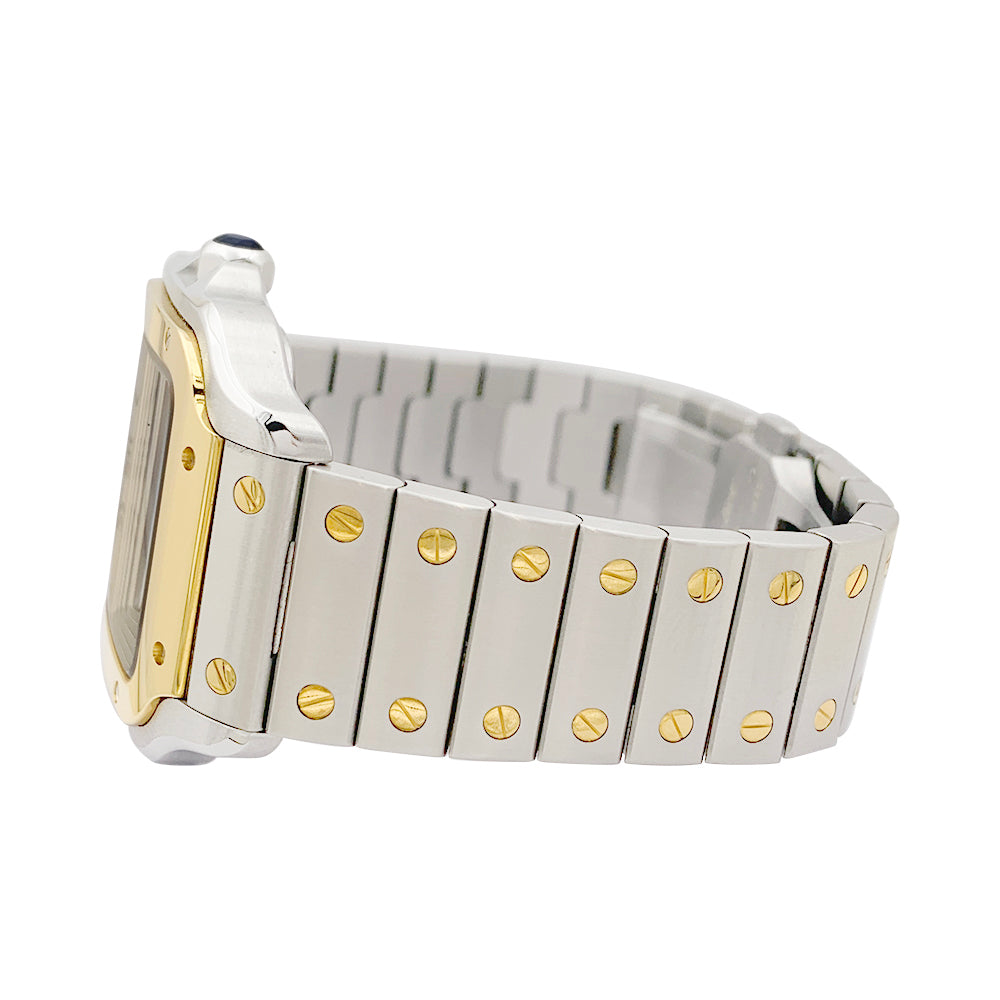 Cartier "Santos" watch, gold and steel.