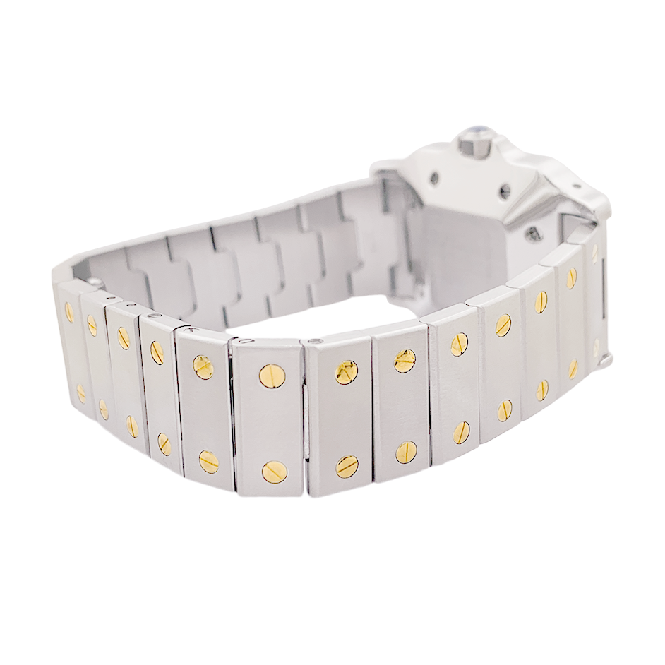 Cartier watch, "Santos", gold and steel.