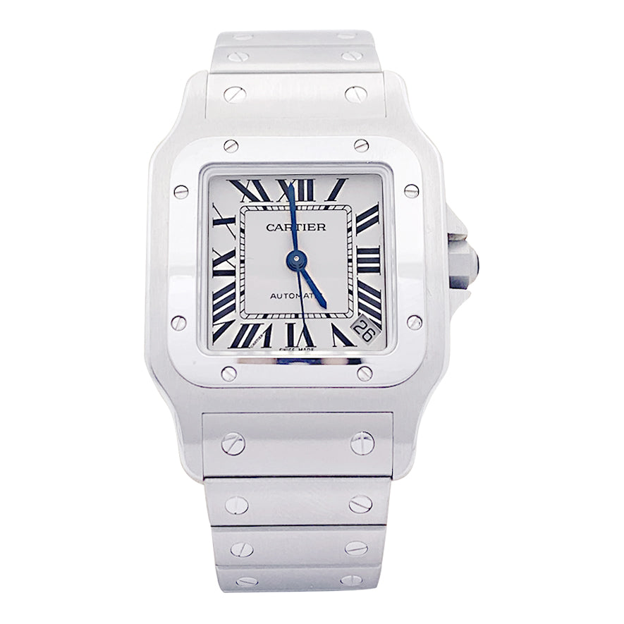 Cartier "Santos Galbée" watch, steel.
