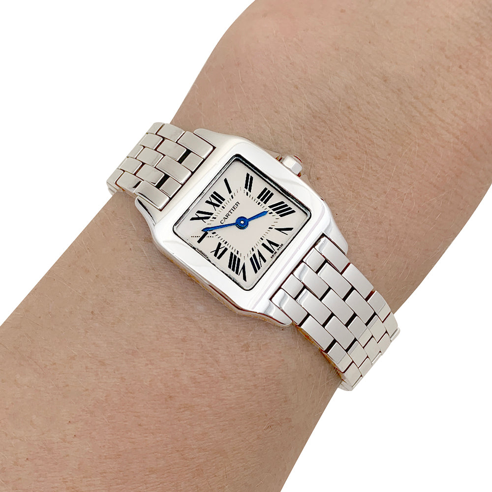 Cartier watch, "Santos demoiselle", steel.