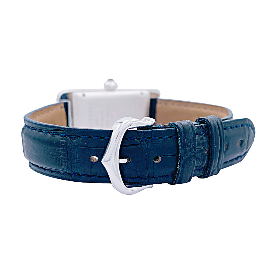 Cartier watch, "Tank Américaine", white gold.