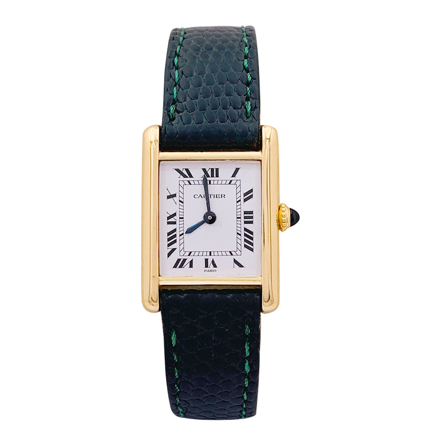 Cartier watch, "Tank Louis Cartier", yellow gold.