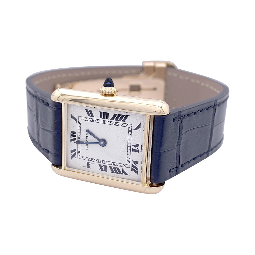 Cartier watch, "Tank Louis Cartier", yellow gold.