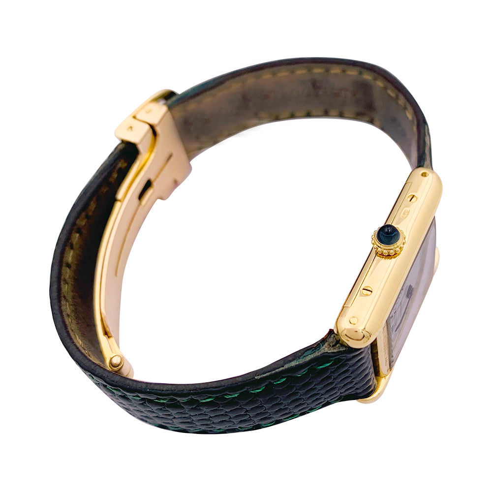 Cartier watch, "Tank Louis Cartier", yellow gold.