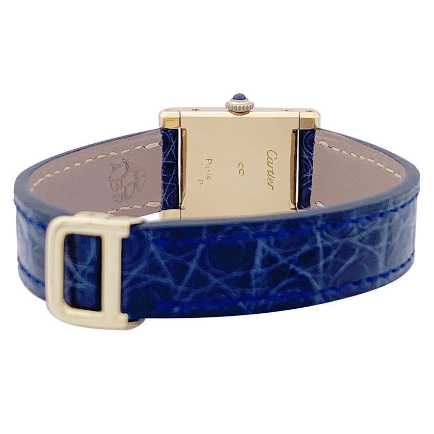 Cartier "Tank Normale" yellow gold watch.