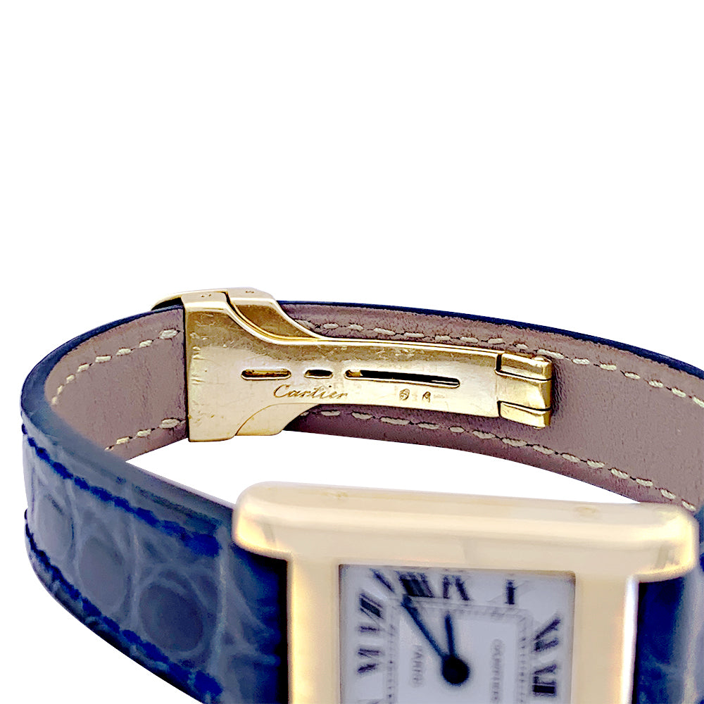 Cartier "Tank Normale" yellow gold watch.
