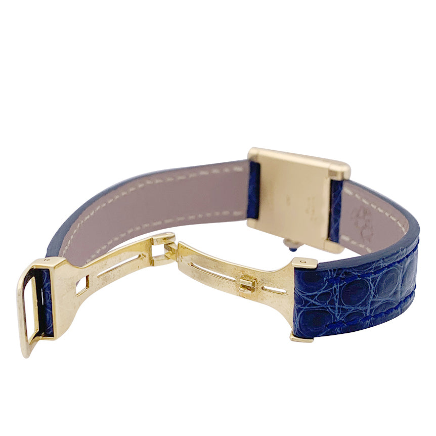 Cartier "Tank Normale" yellow gold watch.