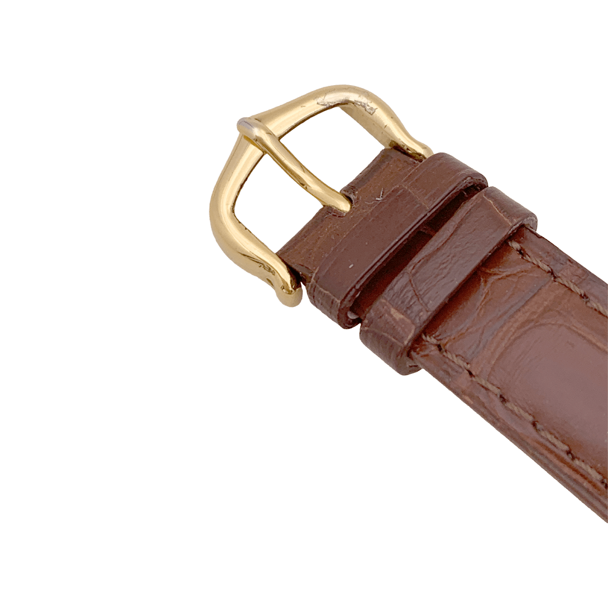 Montre Cartier "Tank Must" argent plaqué or, cuir. - Maison Eloe