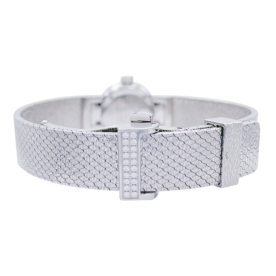 Dior watch, "La Mini D de Dior Satine", steel, diamonds, mother-of-pearl.