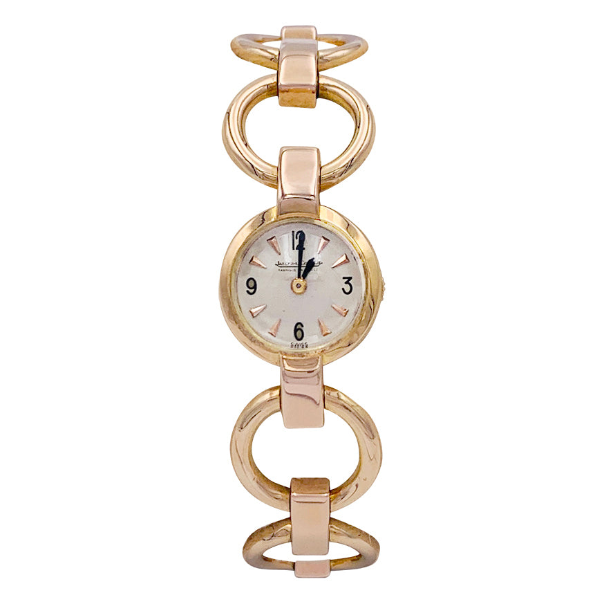 Montre Jaeger-Lecoultre or jaune et rose.