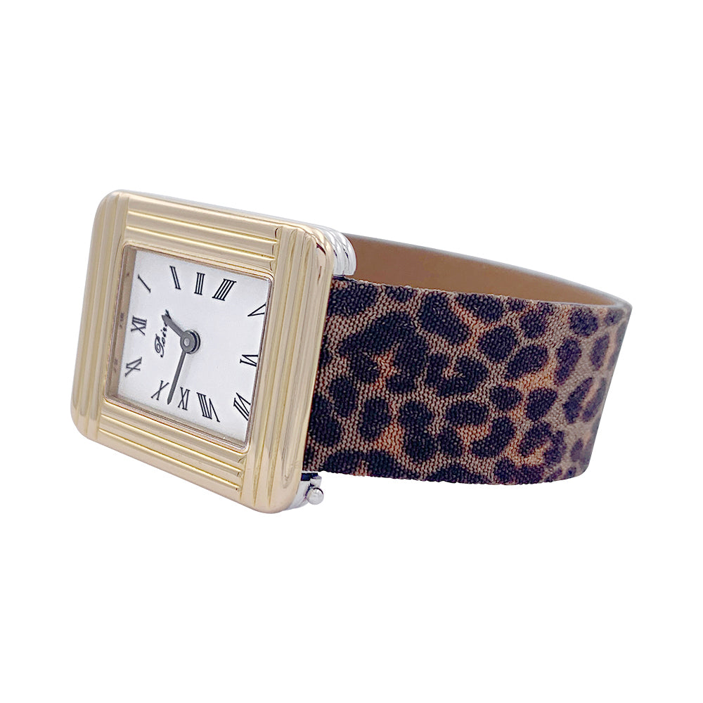 Poiray watch, "Ma Première", gold plated, steel.