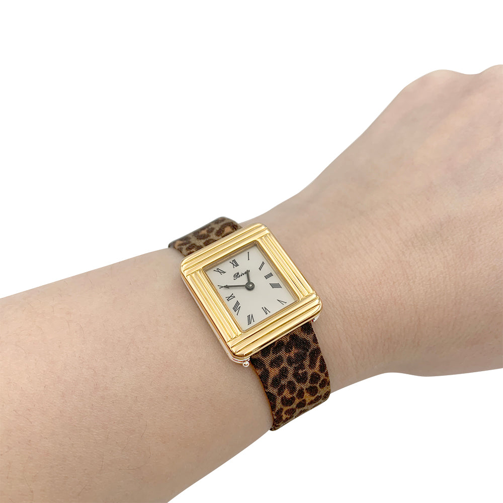 Poiray watch, "Ma Première", gold plated, steel.
