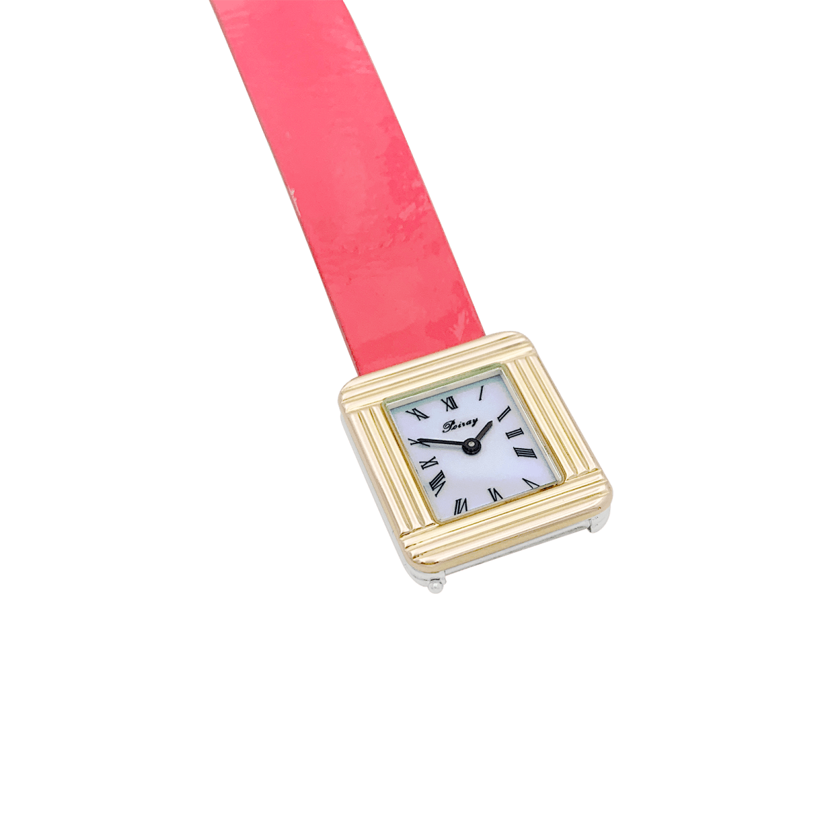 Montre Poiray, "Ma Première", plaqué or, acier. - Maison Eloe