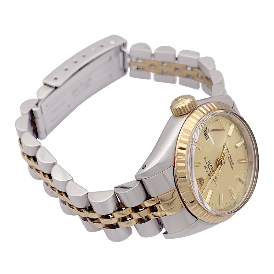 Rolex watch, "Oyster Perpetual Datejust", yellow gold and steel.