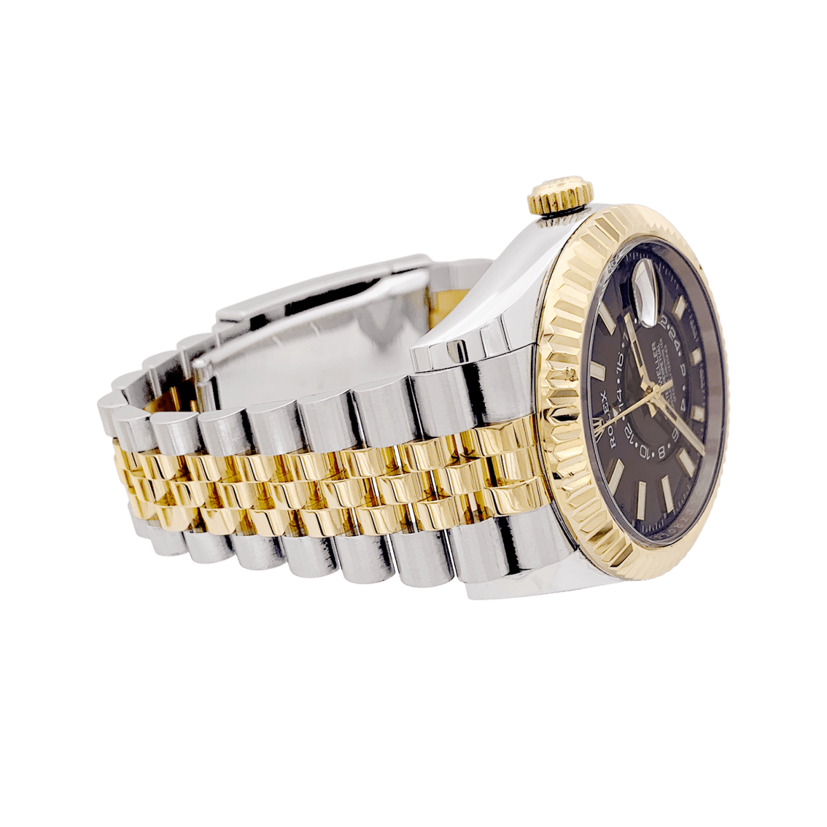Montre Rolex "Sky Dweller" acier, or jaune. - Maison Eloe