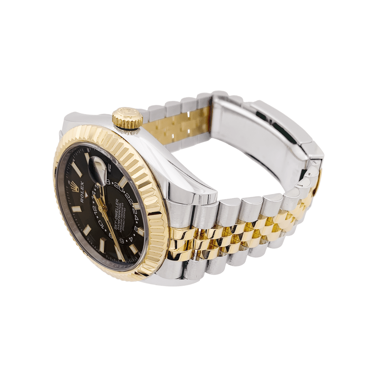 Montre Rolex "Sky Dweller" acier, or jaune. - Maison Eloe
