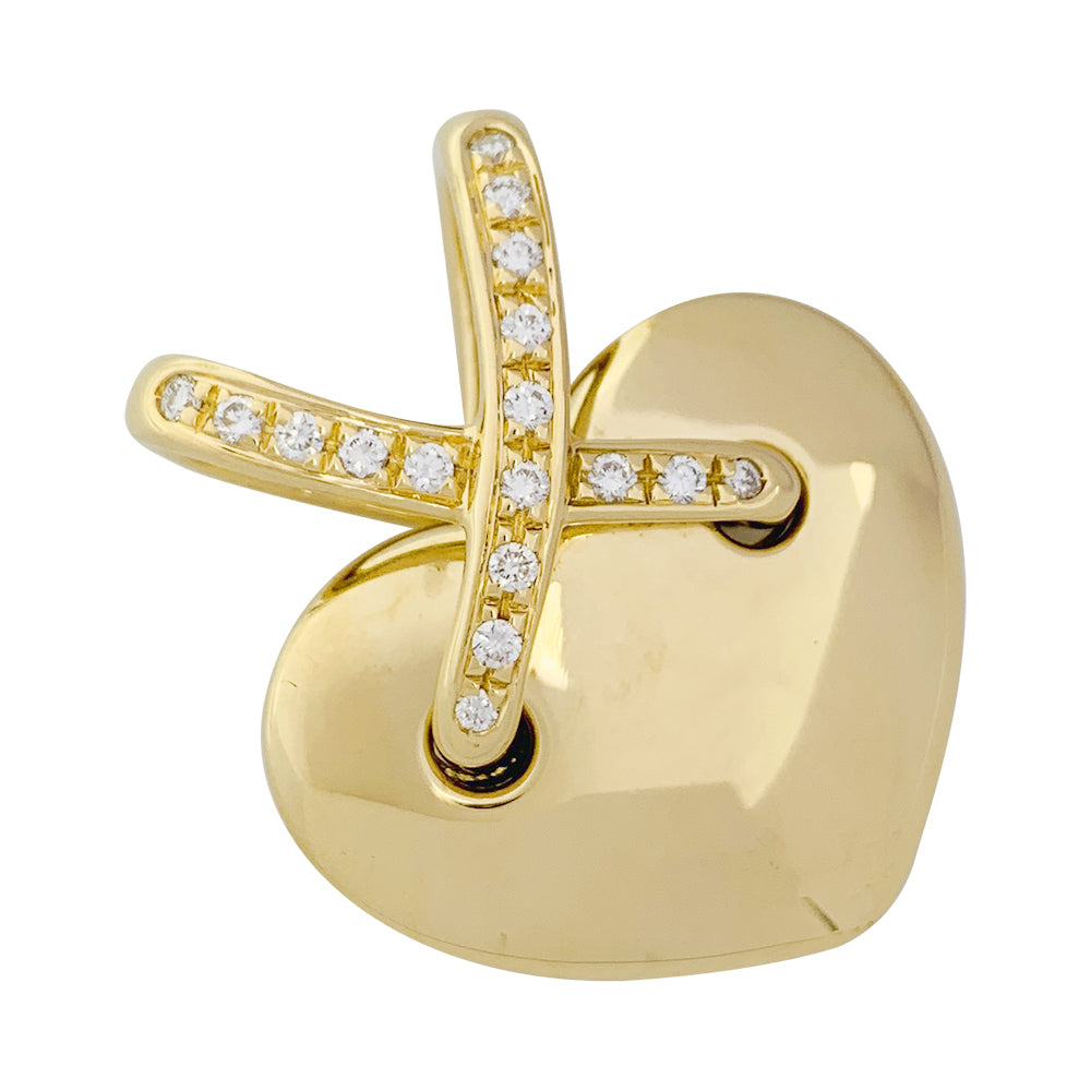 Chaumet pendant, "Liens" collection, in yellow gold and diamonds.