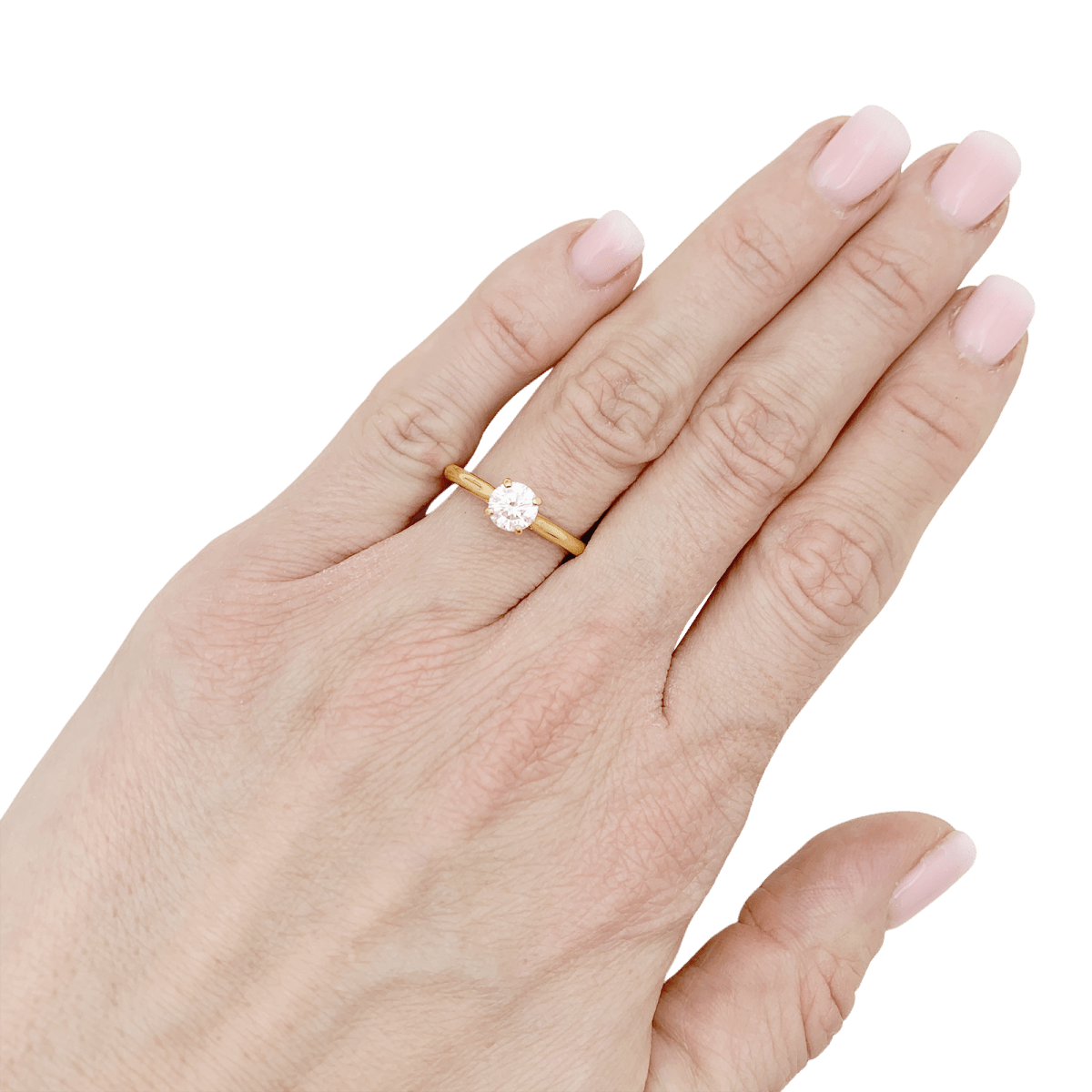 Solitaire Cartier,"1895", or jaune, diamant. - Maison Eloe