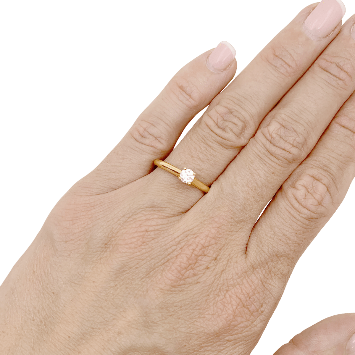 Solitaire Cartier,"1895", or jaune, diamant. - Maison Eloe