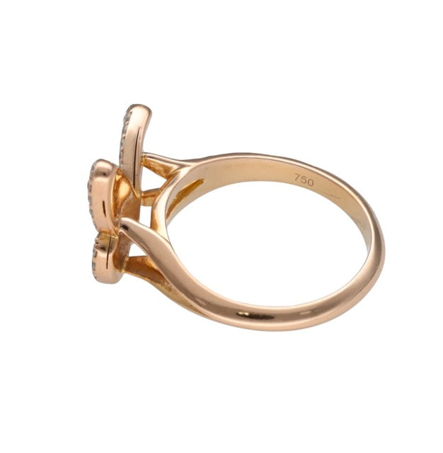 Messika, "Butterfly" ring in 18K rose gold and diamonds