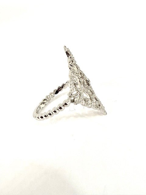 Messika bague "Eden" en or blanc et diamants - Maison Eloe