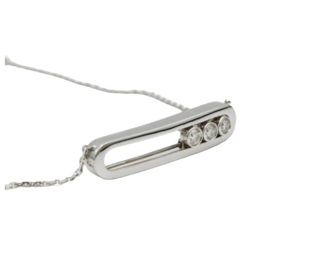 Messika "Move" necklace in white gold and diamonds