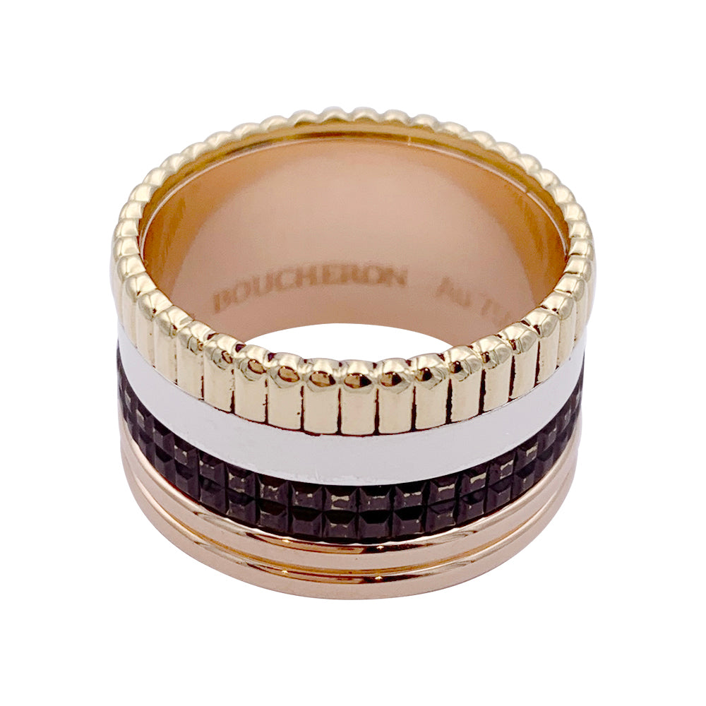 Bague Boucheron, "Quatre Classique Large", quatre tons.