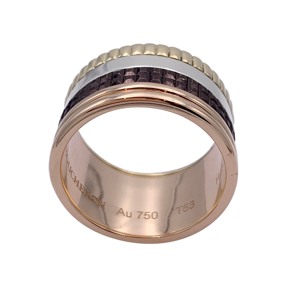 Bague Boucheron, "Quatre Classique Large", quatre tons.