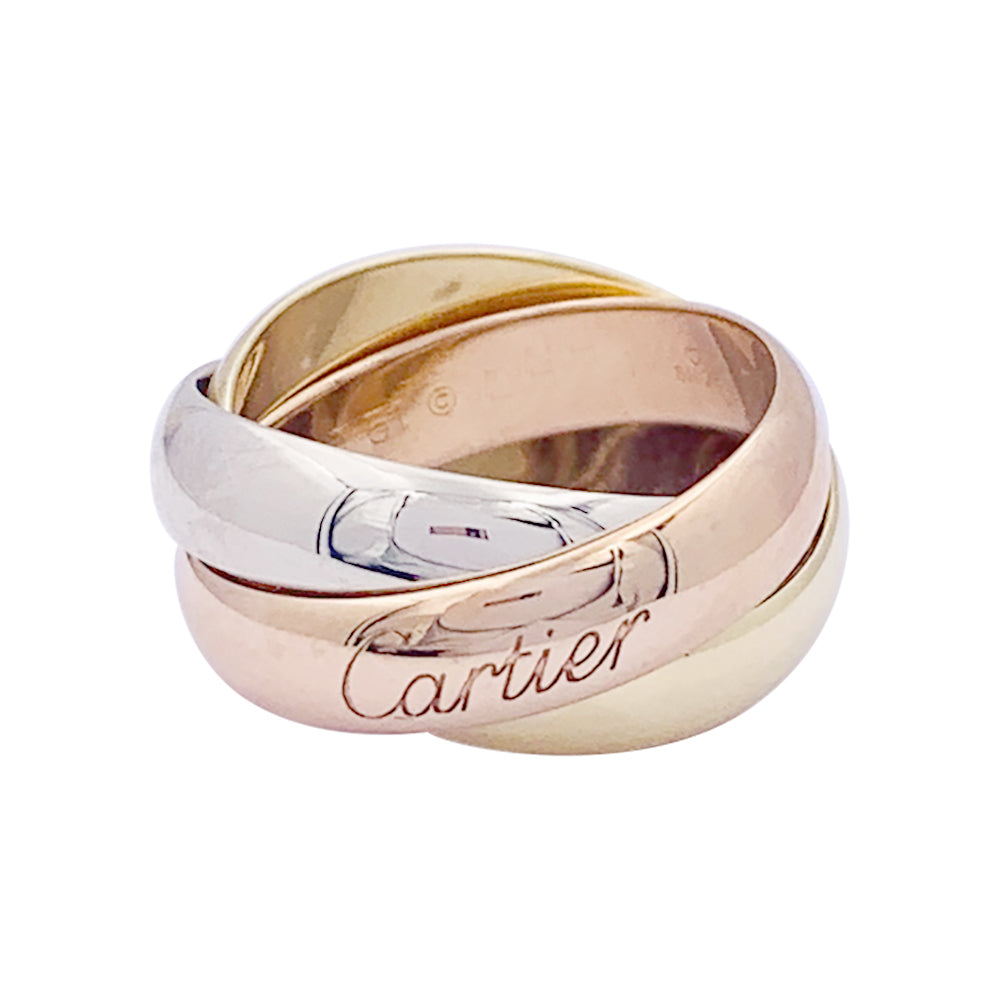 Bague Cartier "Trinity Classique" trois ors.