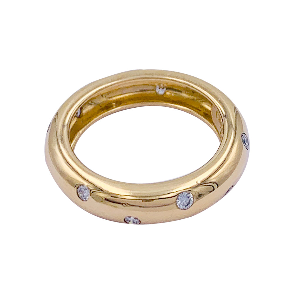 Chaumet yellow gold and diamond ring.