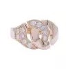 Dinh Van ring, "Menottes R12", pink gold, diamonds.