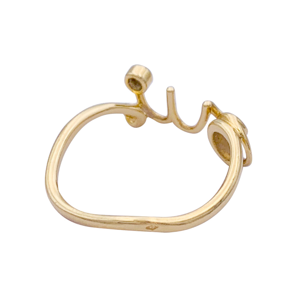 Dior ring, "Dioramour - Oui", yellow gold, diamond.