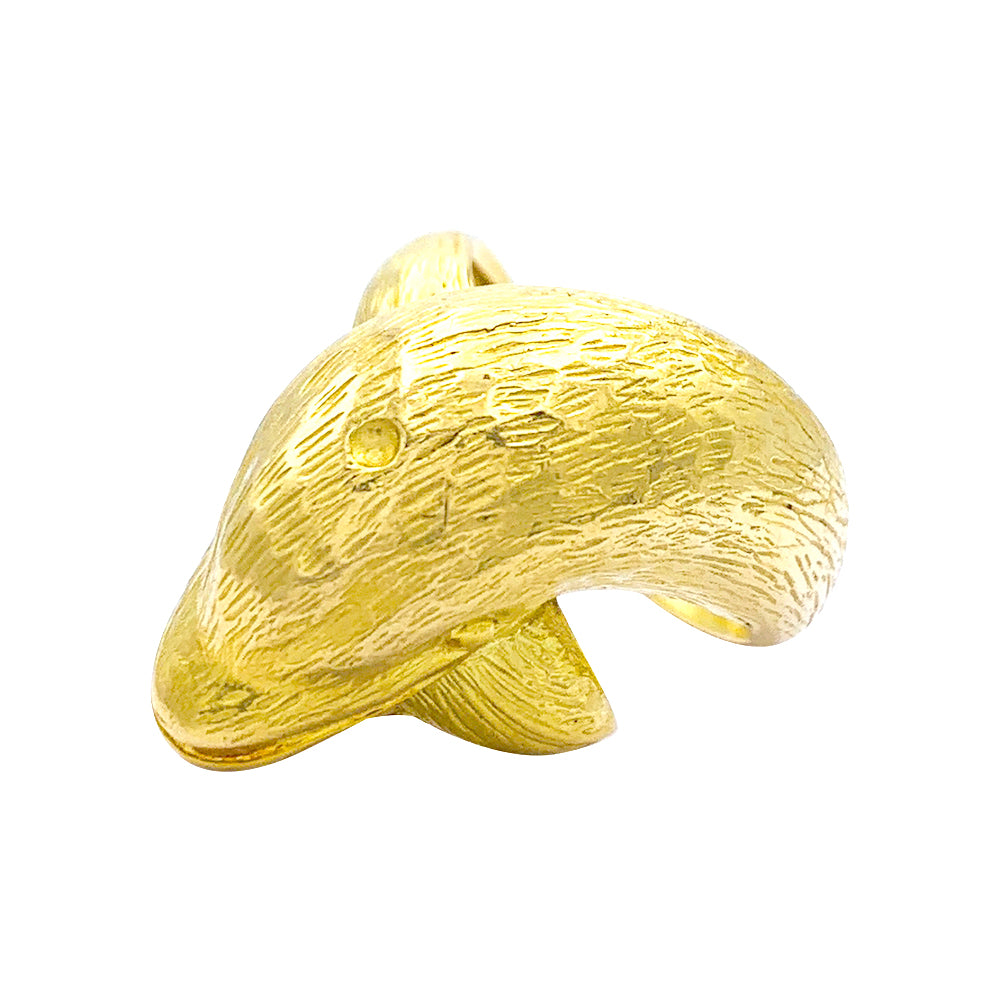 Hermès ring, "Dauphin", yellow gold.