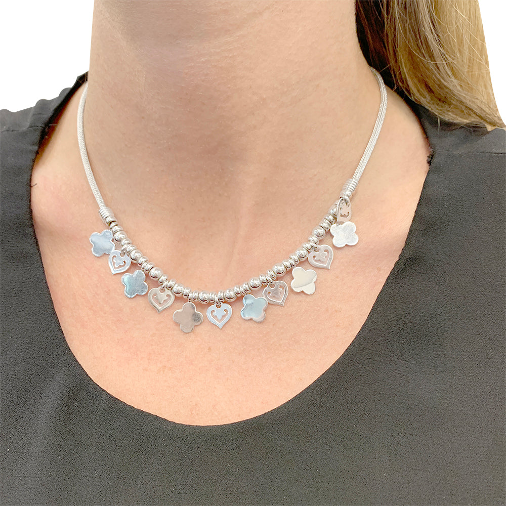 OJPerrin necklace, "Legends", white gold.
