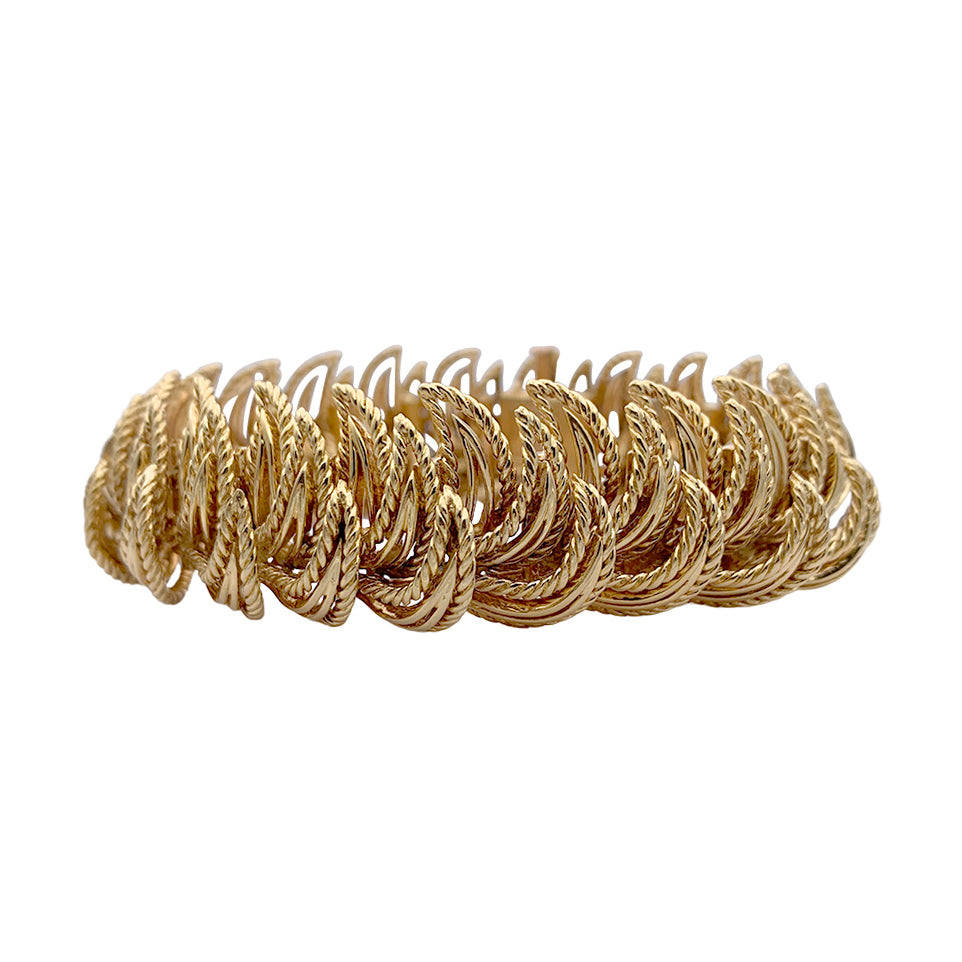 Boucheron Vintage yellow gold bracelet.