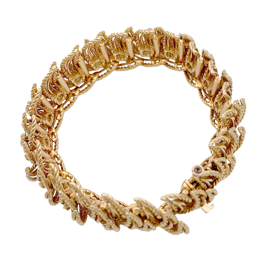 Boucheron Vintage yellow gold bracelet.