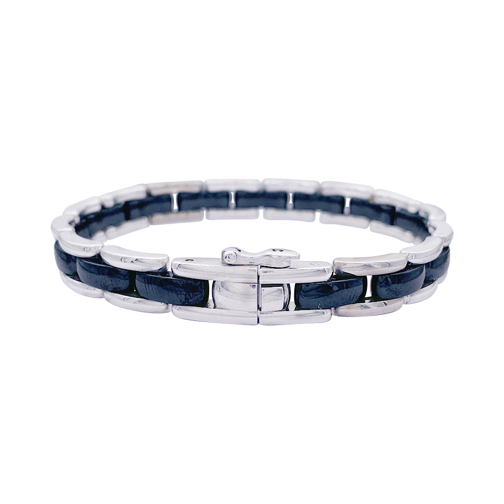 Chanel bracelet, "Ultra", white gold and ceramic.