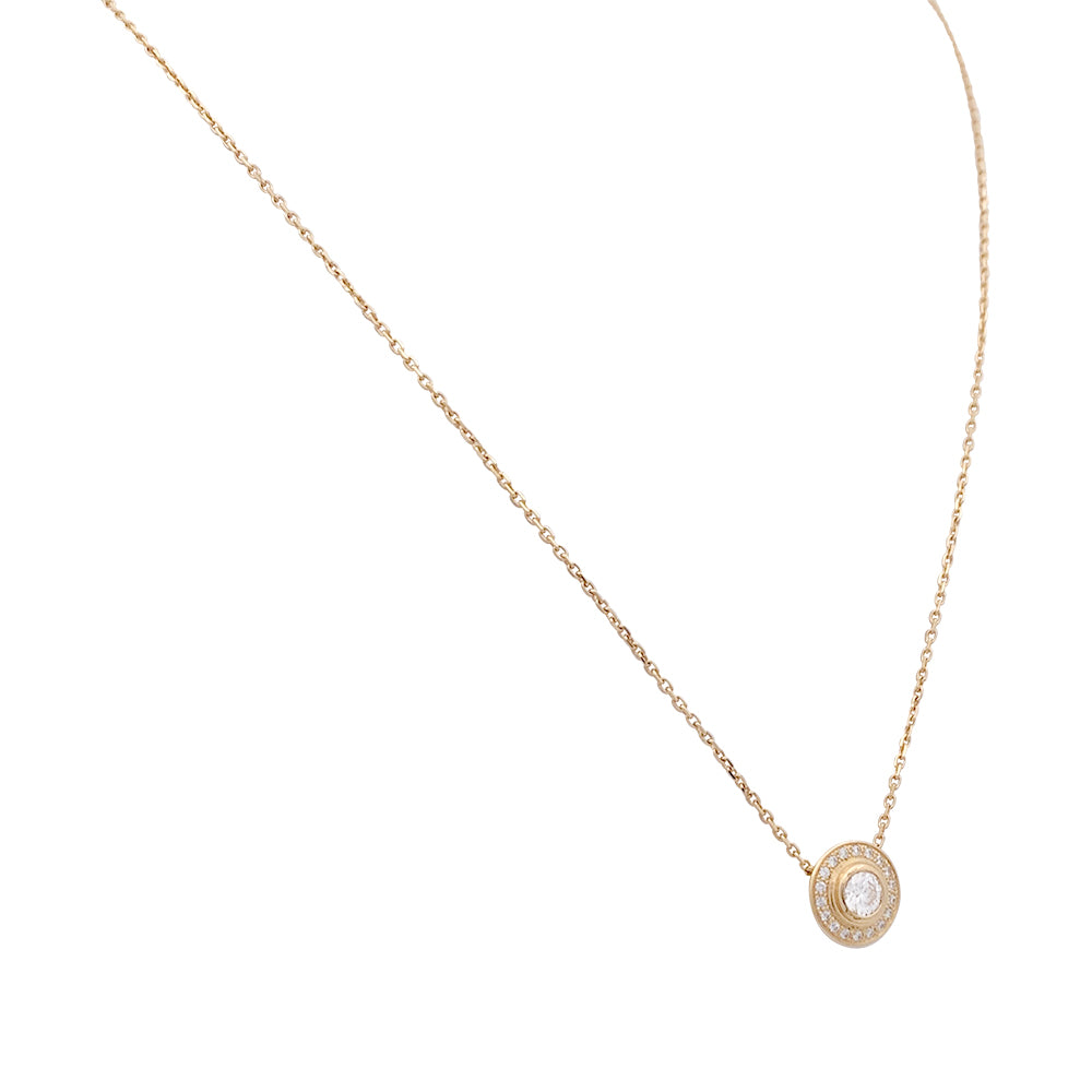Cartier "Cartier d'Amour" necklace in pink gold and diamonds.