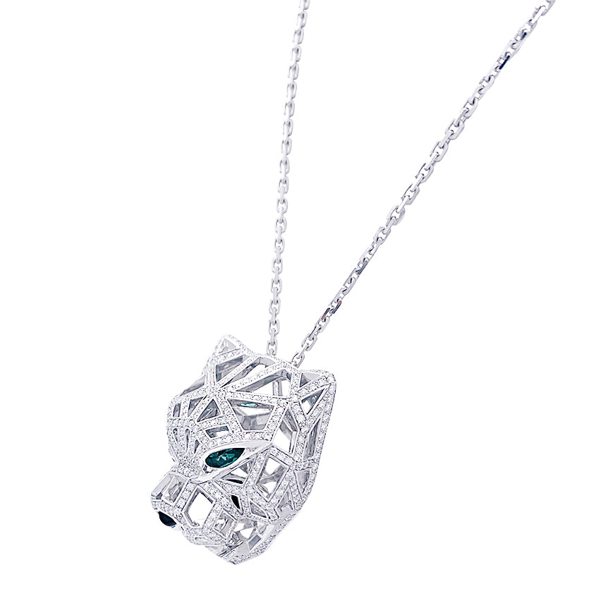 Cartier necklace, "Panthère de Cartier", white gold, diamonds.