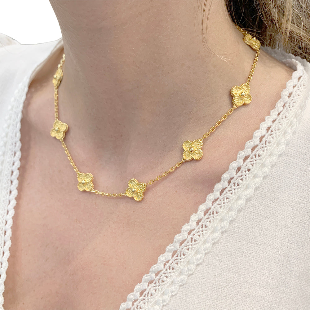 Van Cleef &amp; Arpels necklace, “Vintage Alhambra”, yellow gold.