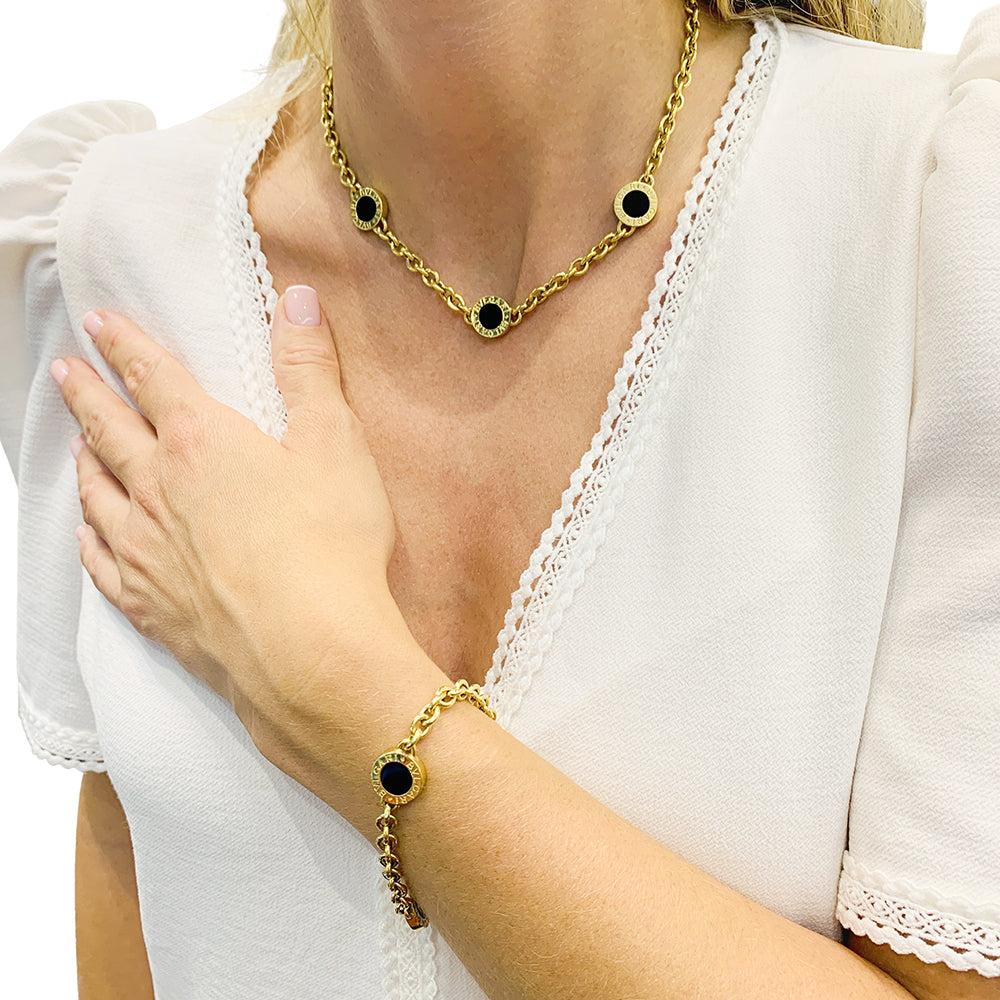 Bulgari bracelet, "Bulgari-Bulgari", yellow gold.