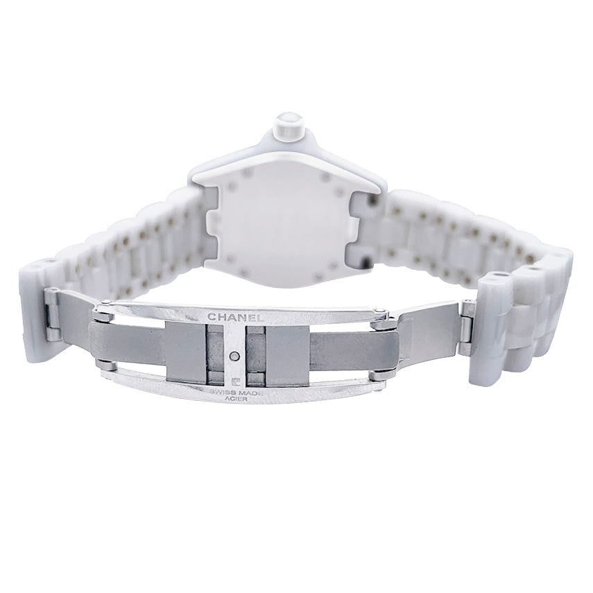 Chanel watch, "J12", white ceramic.