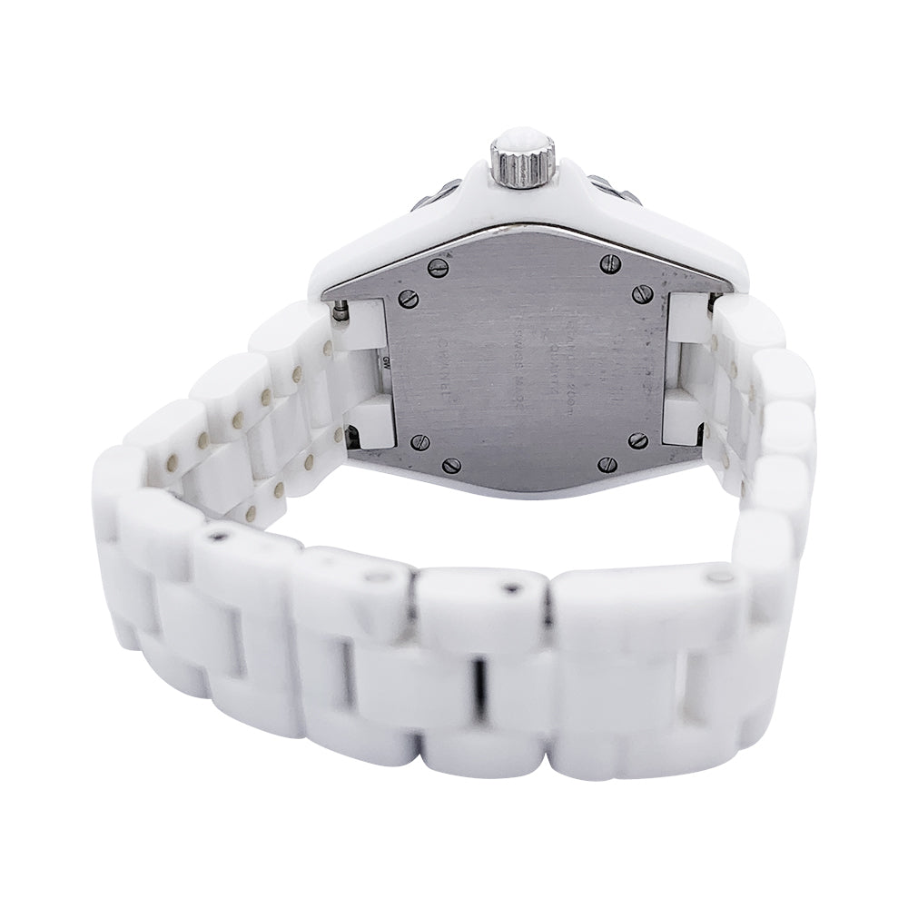 Chanel watch, "J12", white ceramic.