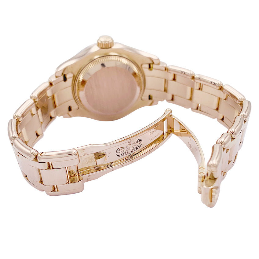 Rolex watch, "Pearl Master", pink gold, mother-of-pearl and diamonds.