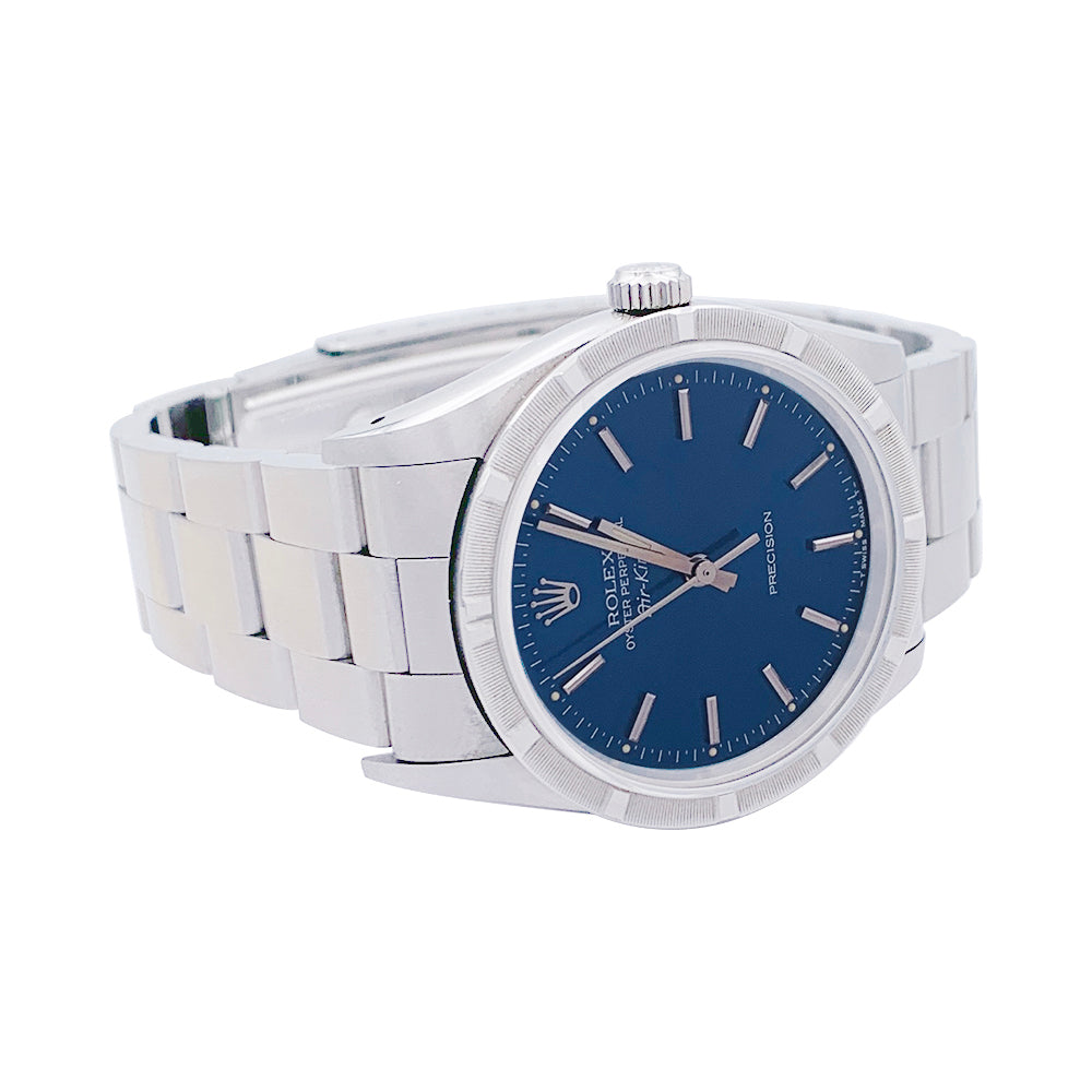Rolex watch, "Oyster Perpetual Air-King", in steel on steel.
