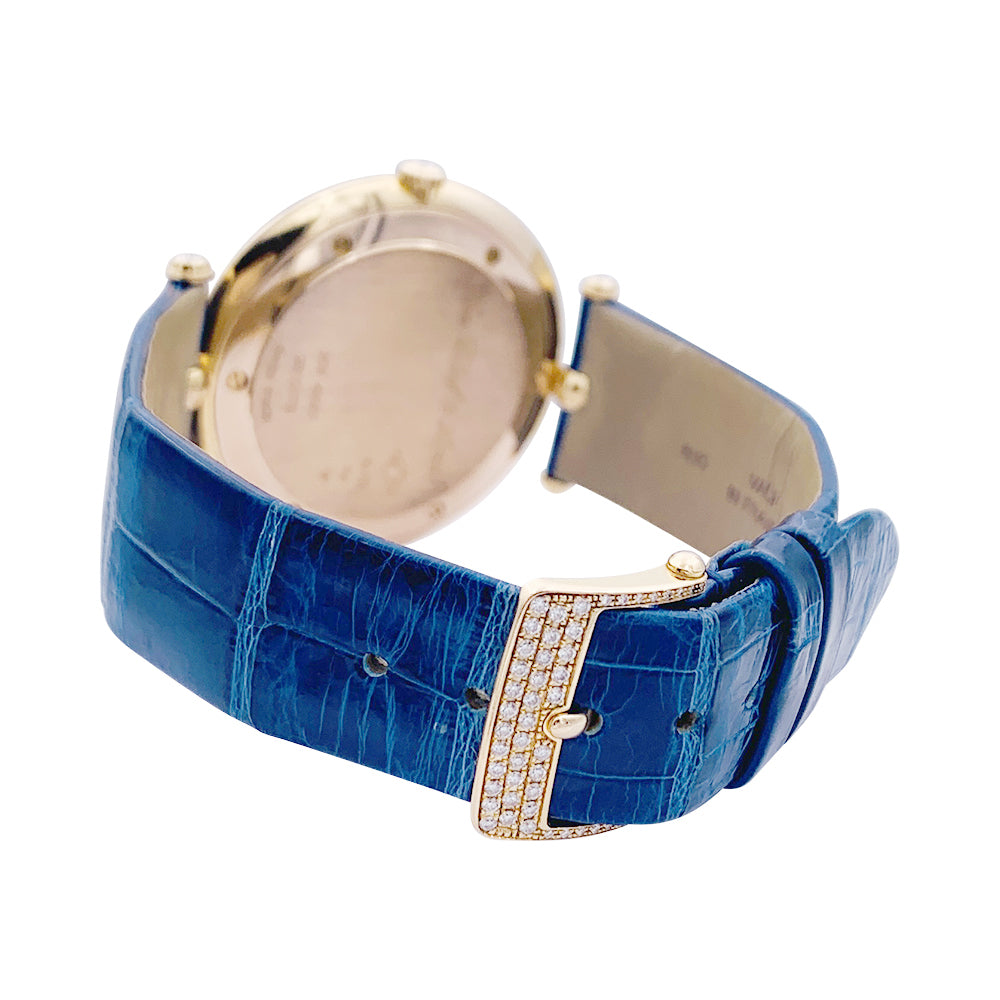 Van Cleef &amp; Arpels watch, "Pierre Arpels", pink gold and diamonds.