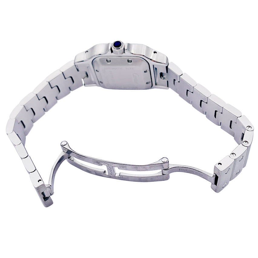 Cartier watch, "Santos Galbée", steel.