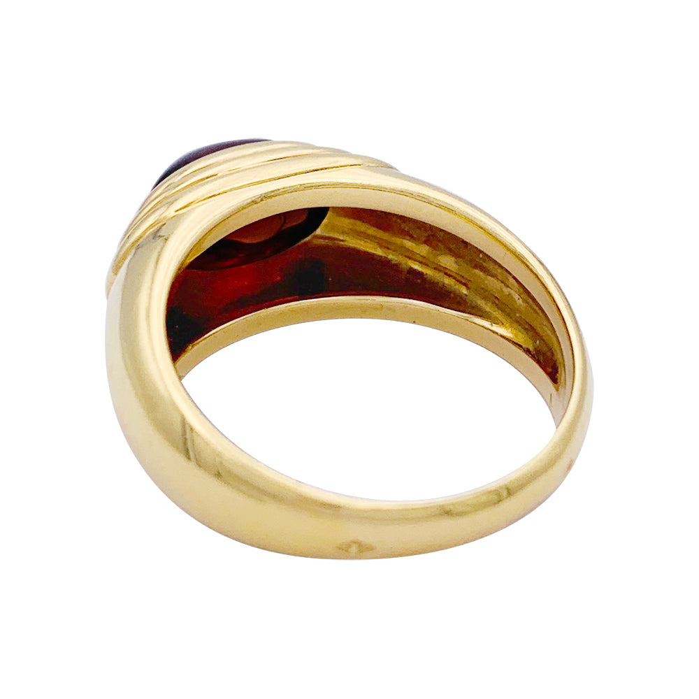 Bague Boucheron,"Jaïpur", or jaune, grenat.